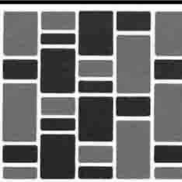 Fiberglass Mosaics Waterfalls Grey