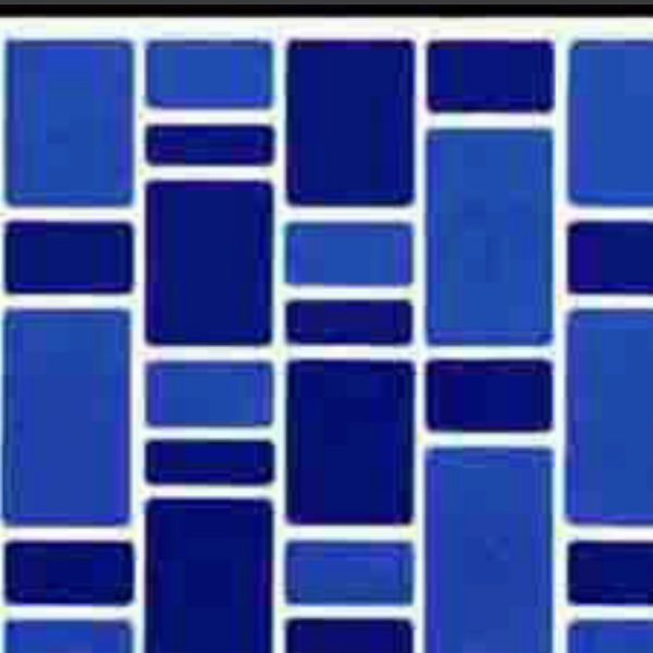 Fiberglass Mosaics Waterfalls DK Blue